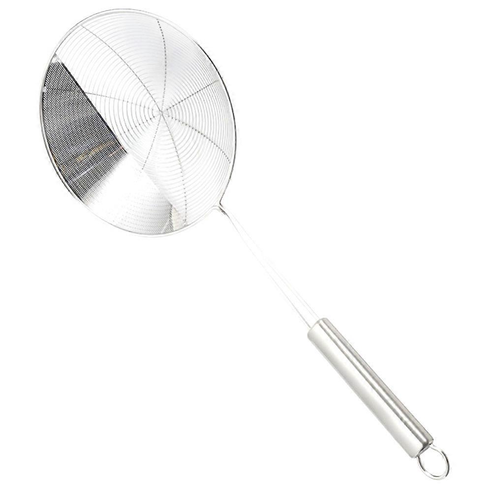 The **Skimmer Spoon Heat Resistant Cooking Strainer** is a versatile and practical kitchen tool designed for frying, draining, and separating foods