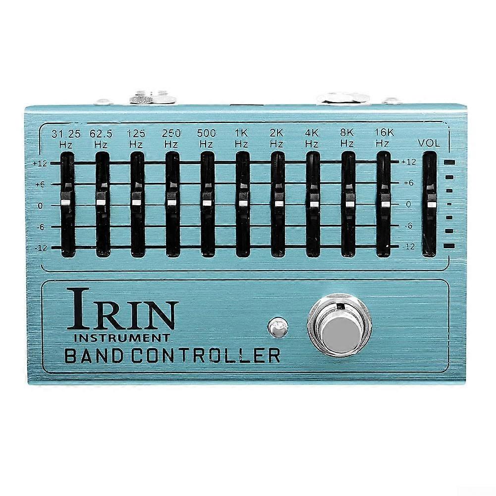 Ultra Metal Distortion Effects Pedal Overdrive Distortion Ten Segment EQ Effects Device for Electric Guitar, Green