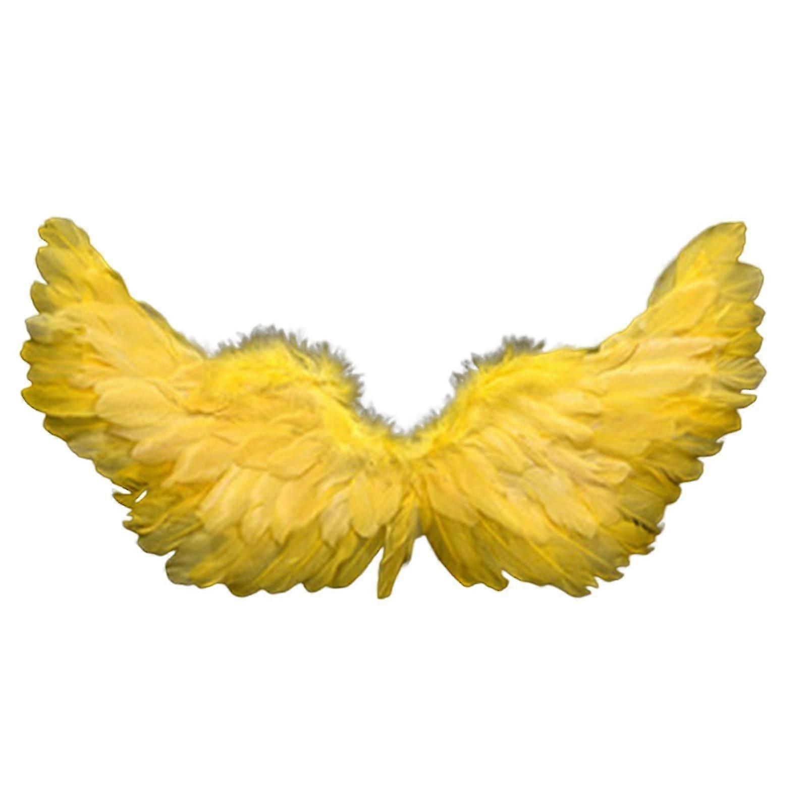 Angel Feather Wings With Elastic Straps Bright Color Lightweight Costume Cosplay Wings Photography Props