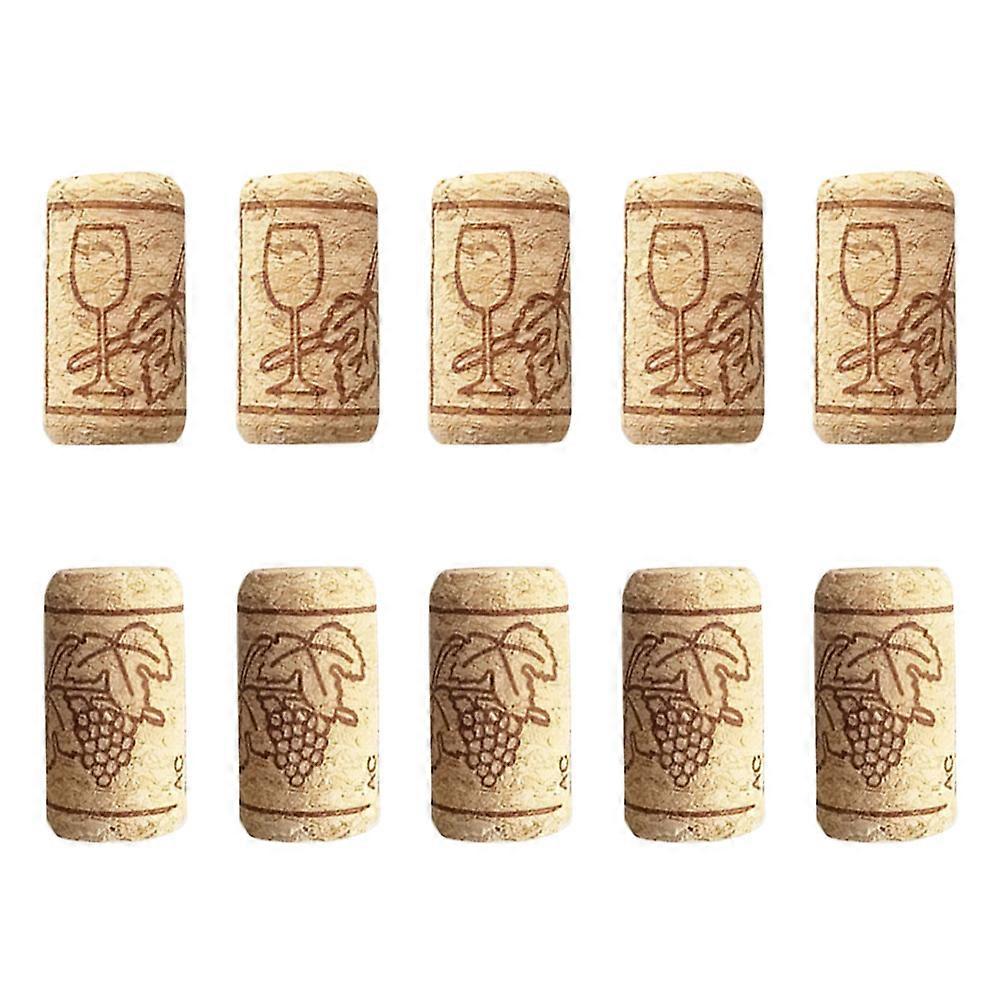 Sealing Plug Airtight Seal Home Making Light Brown 2.1 x 2.1 x 4 cm 50Pack