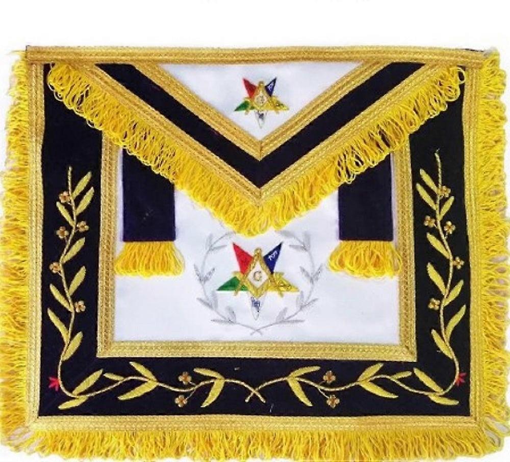 Hand Embroidered Masonic Oes Worthy Patron Apron