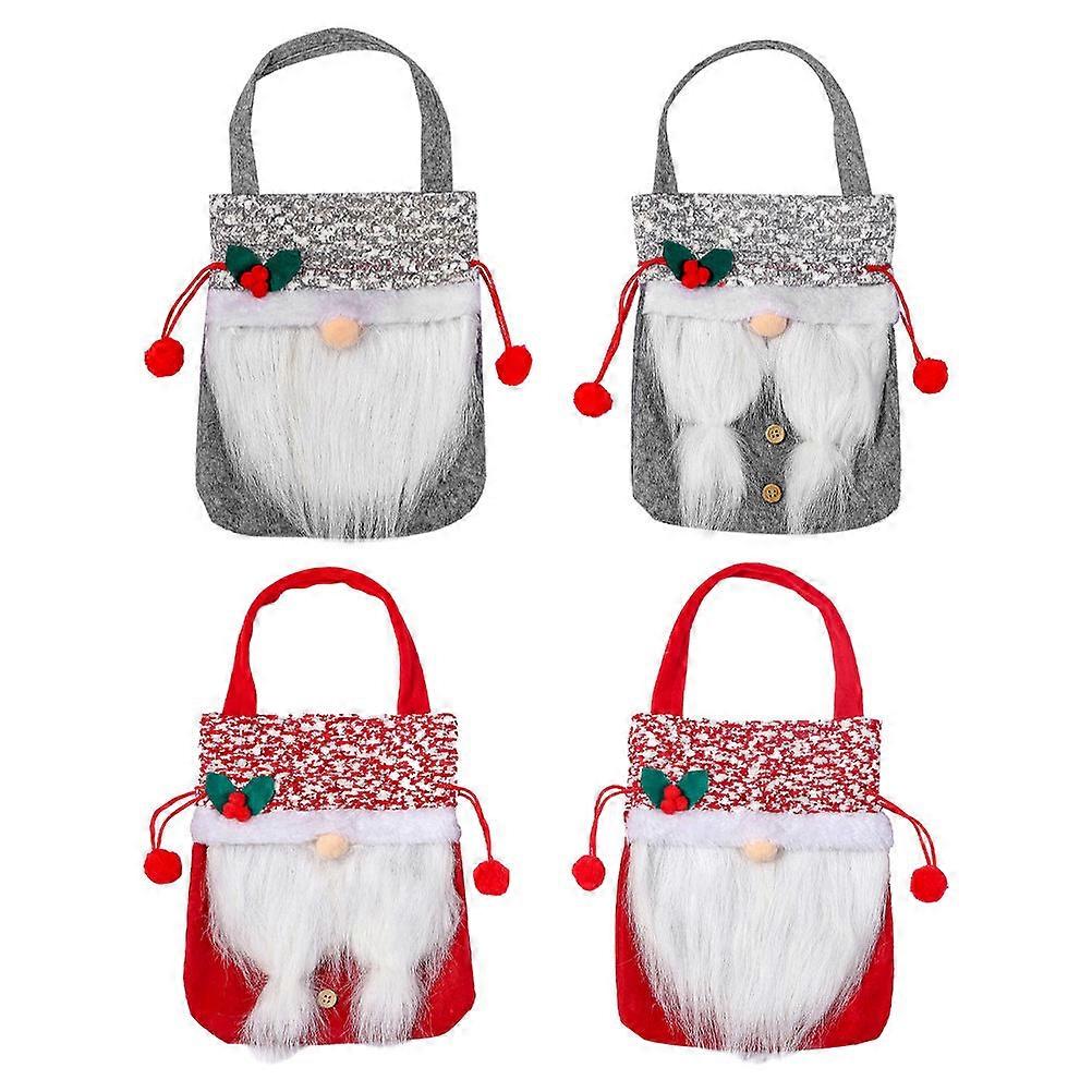 Candy Bags Christmas present Wrapping 37x19cm Rectangular Cartoon Design 4Set