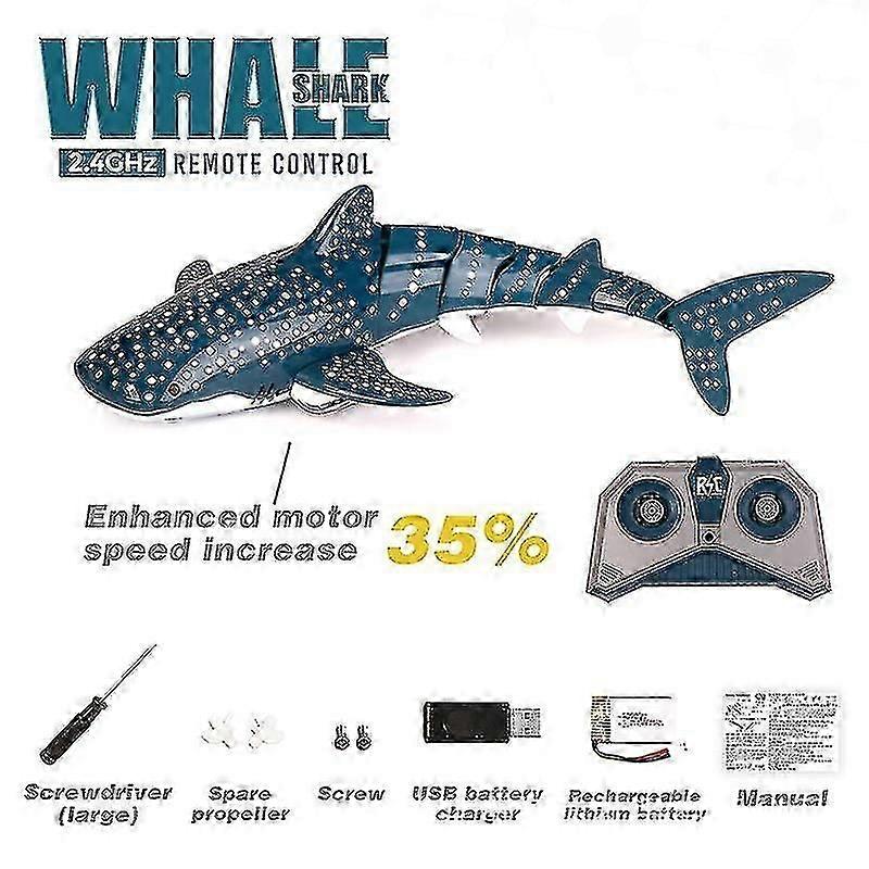 Remote Control Shark Mini Remote Control Shark Boat Toys 2.4g Charging version of electric speedboat