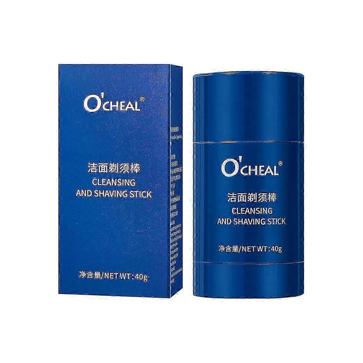 Shaving Soap Stick For Men,Moisturizing Soften The Beard Shaving Foam Stick,Smooth Shaving Cream No Need Shaving Brush,Rich Shaving Foam Shaving Fit F
