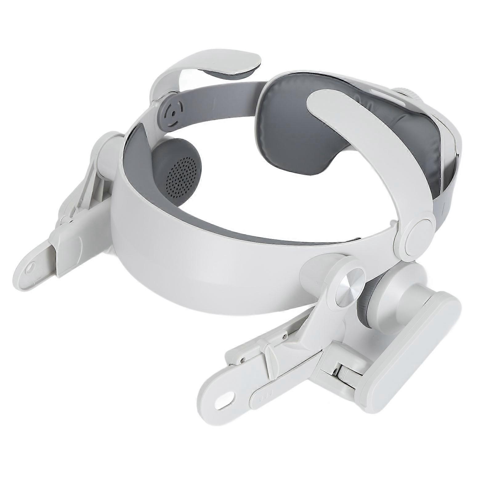 Adjustable VR Head Strap: Lightweight, Pressure-Reducing Headband with Ear Cushion
