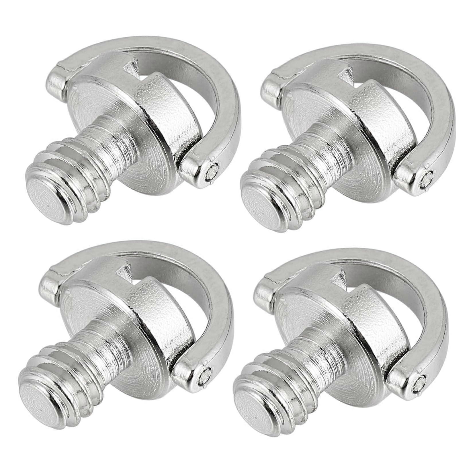 Camera Accessory Set 4-Piece D-Mount Screw for Tripod 1/4 Inch Screw D-Shaft Installation Compatible with DSLR