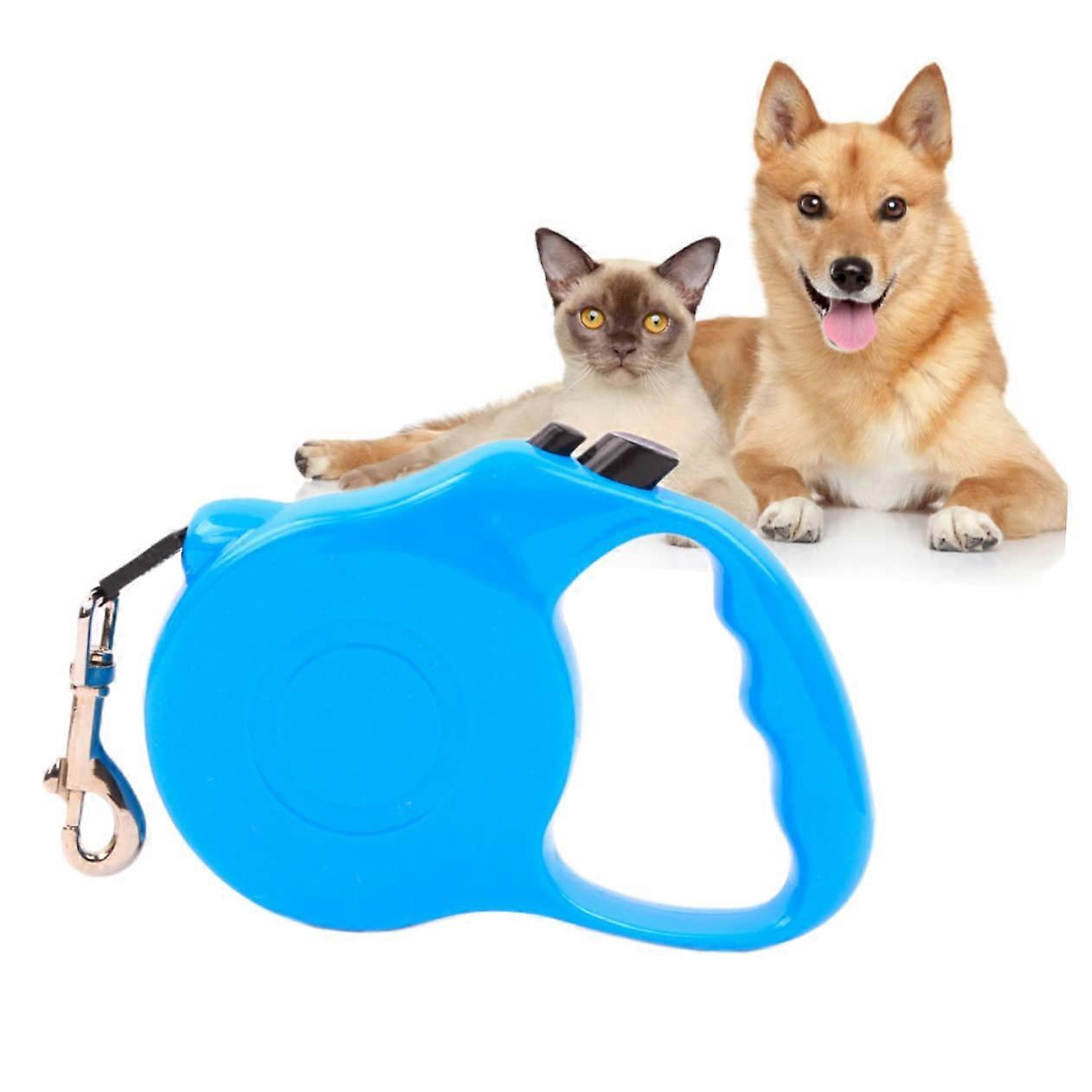 Retractable Dog Lead with Automatic Pause and Lock Function for Small Dogs, Safe Design, Durable Material