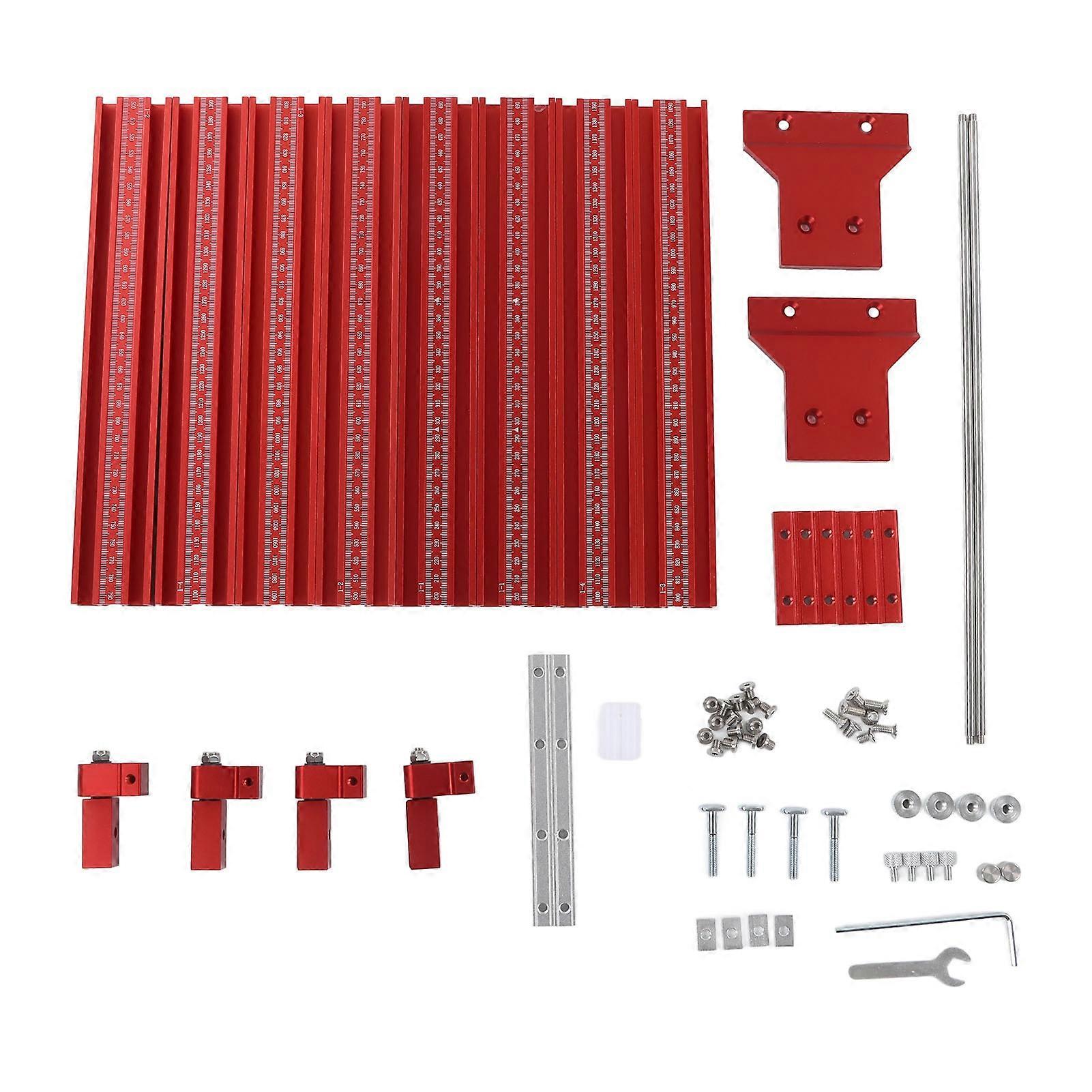 Parallel Guide Rail System Aluminum Alloy Precise Scale Woodworking Circular Saw Tack Guide Rail