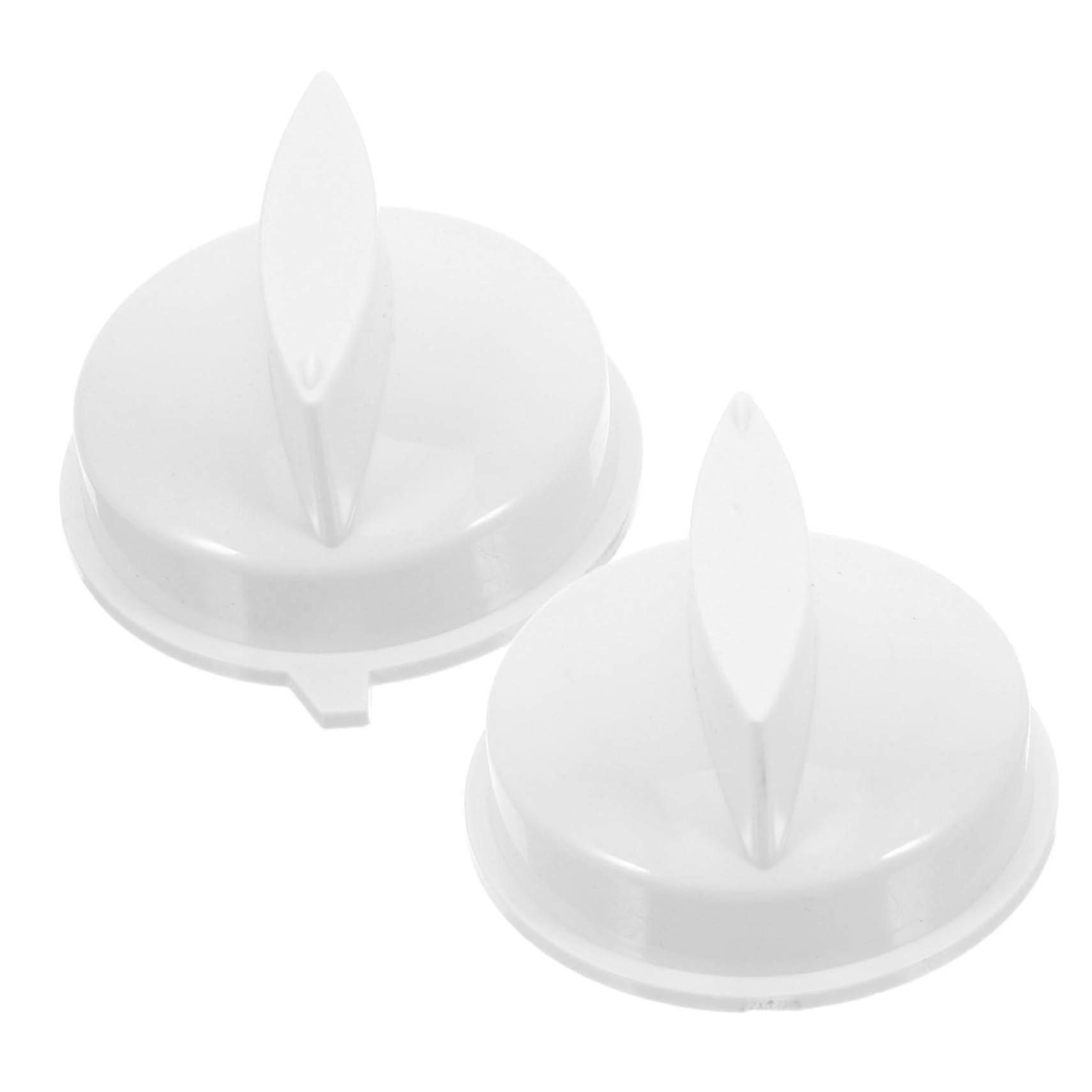 2 Pack Microwave Rotary Knobs Replacement Plastic D-Shape Control Knobs For Stove Oven Universal Fit