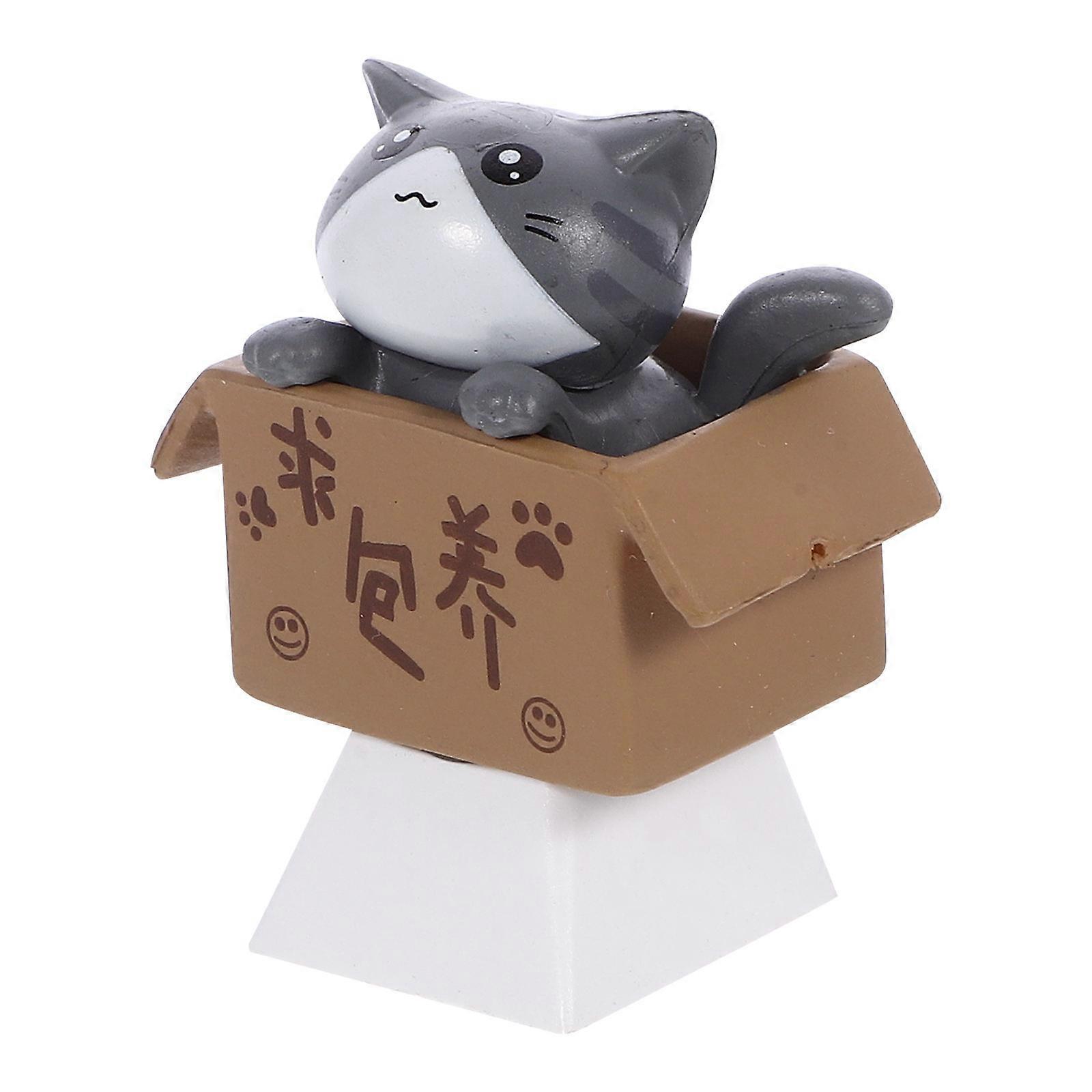 Cartoon Keycap Decorative Key Caps R4 Profile Grey Color For Party Gifts 1Set