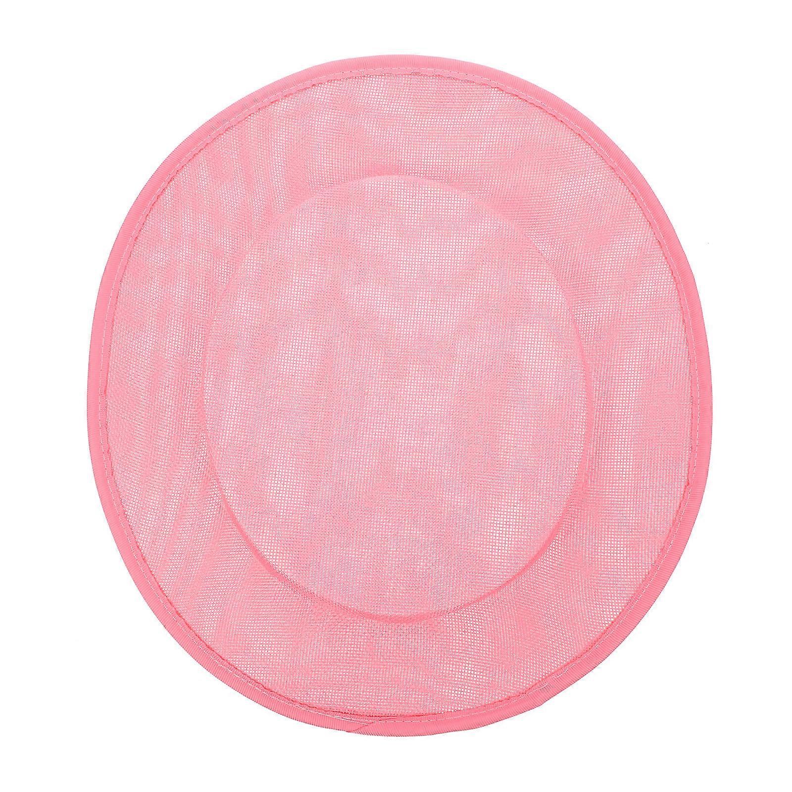 النساء Sinamay قاعدة كوكتيل قبعة ساحر جولة قاعدة قبعة Millinery DIY الحرفية التبعي الغزل قبعة أسفل 1 مجموعة الوردي