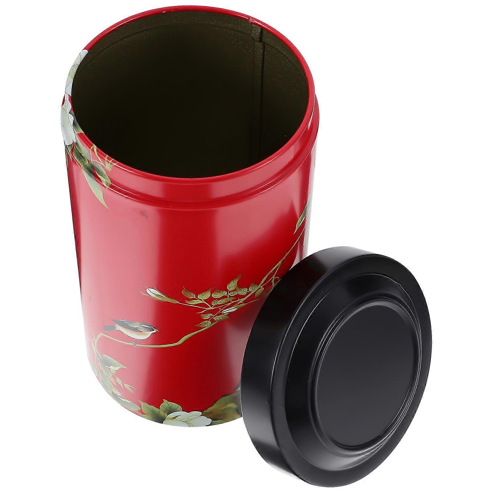 Airtight Tea Storage Jar for Loose Tea, Sugar & Snacks – Tinplate Container with Smooth Surface for Home & Kitchen Use