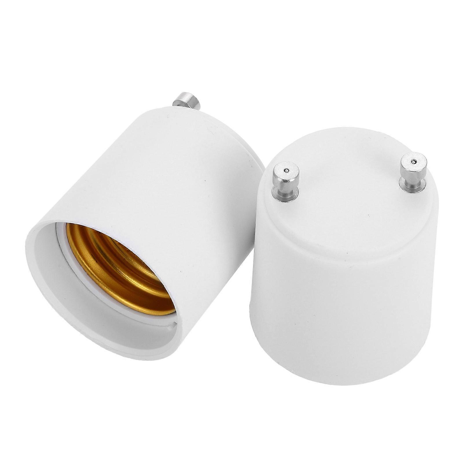 Light Socket Adapter Converts GU24 to E26/E27 Easy Installation for Commercial Spaces 2Pcs