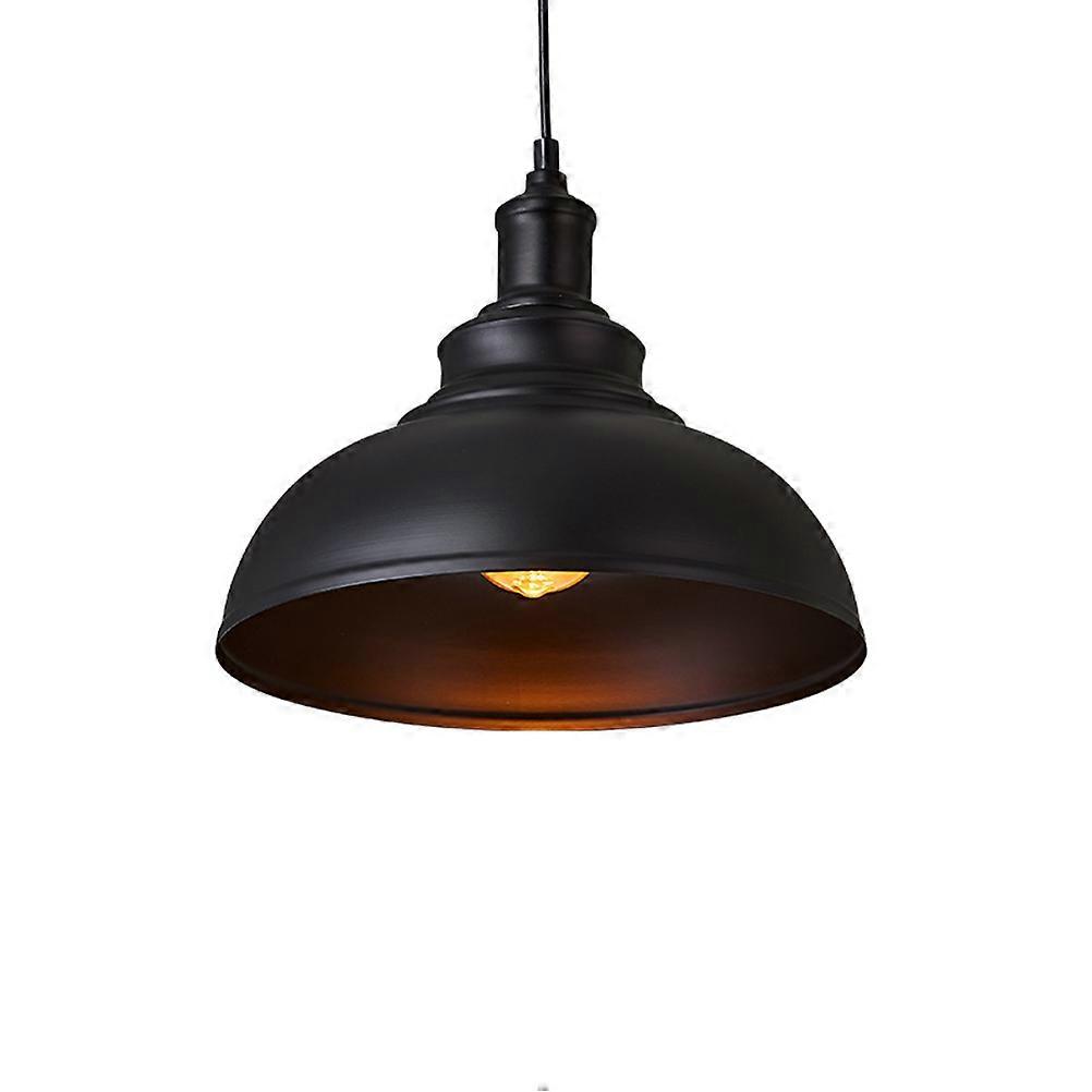 Black Iron Retro Industrial Style Ceiling Lamp for Bar with Durable Quality and Vintage Look 30cm