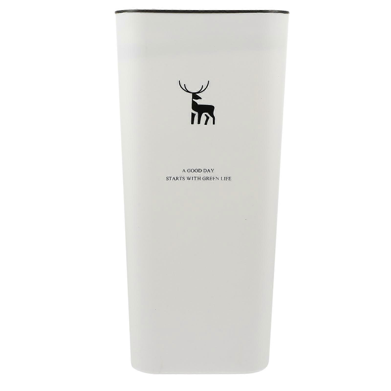 Slim Kitchen Bin with Lid for Home Use White PP Material Modern and Simple Design 4.5 Gallons
