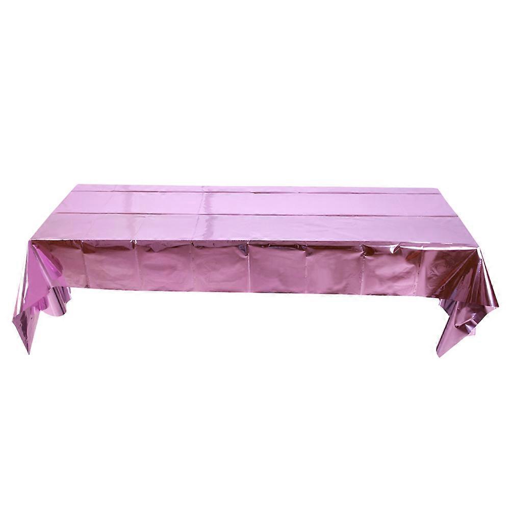 PET Tablecloth Protective Pink Rectangular For Home Users Event Organizers 1Set