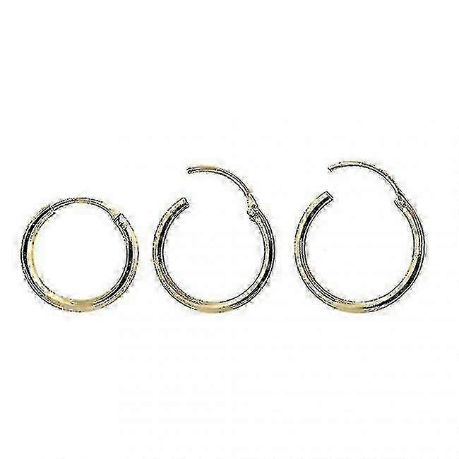 9k Gold 6mm Hoop Nose Ring - Segment Style for Minimalist Piercing Lovers