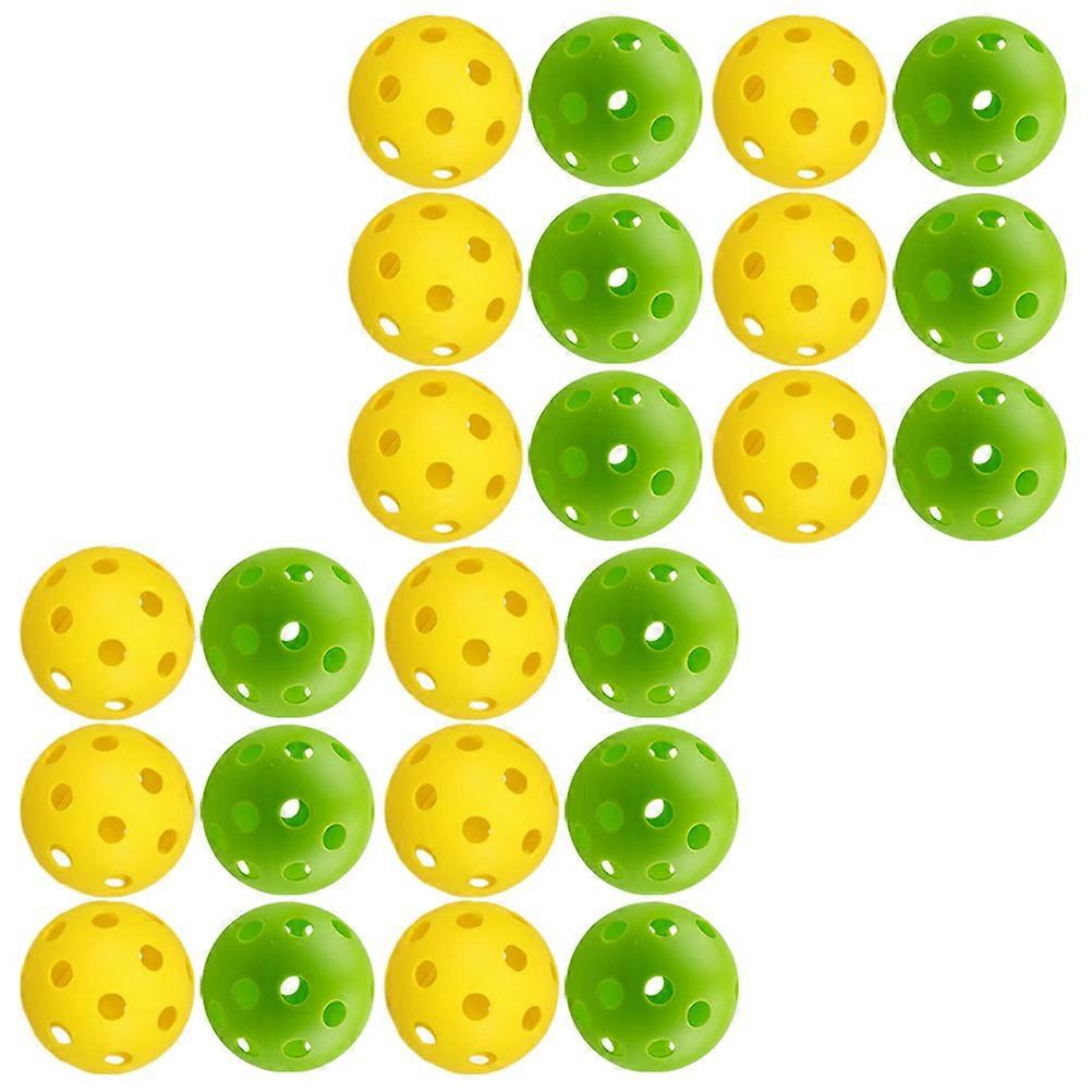 Balls Indoor Plastic Practice Balls Green Straight Line Movement 24Pcs