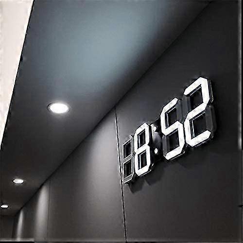 3D LED Wall Clock - Modern Digital Alarm Clock - Versatile Display - Stylish Home Decor 26s
