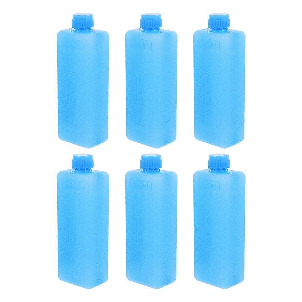 6pcs Reusable Ice Packs for Coolers, Lunch Boxes, Freezer Bags – Cold Retention for Camping, Fishing, Picnics
