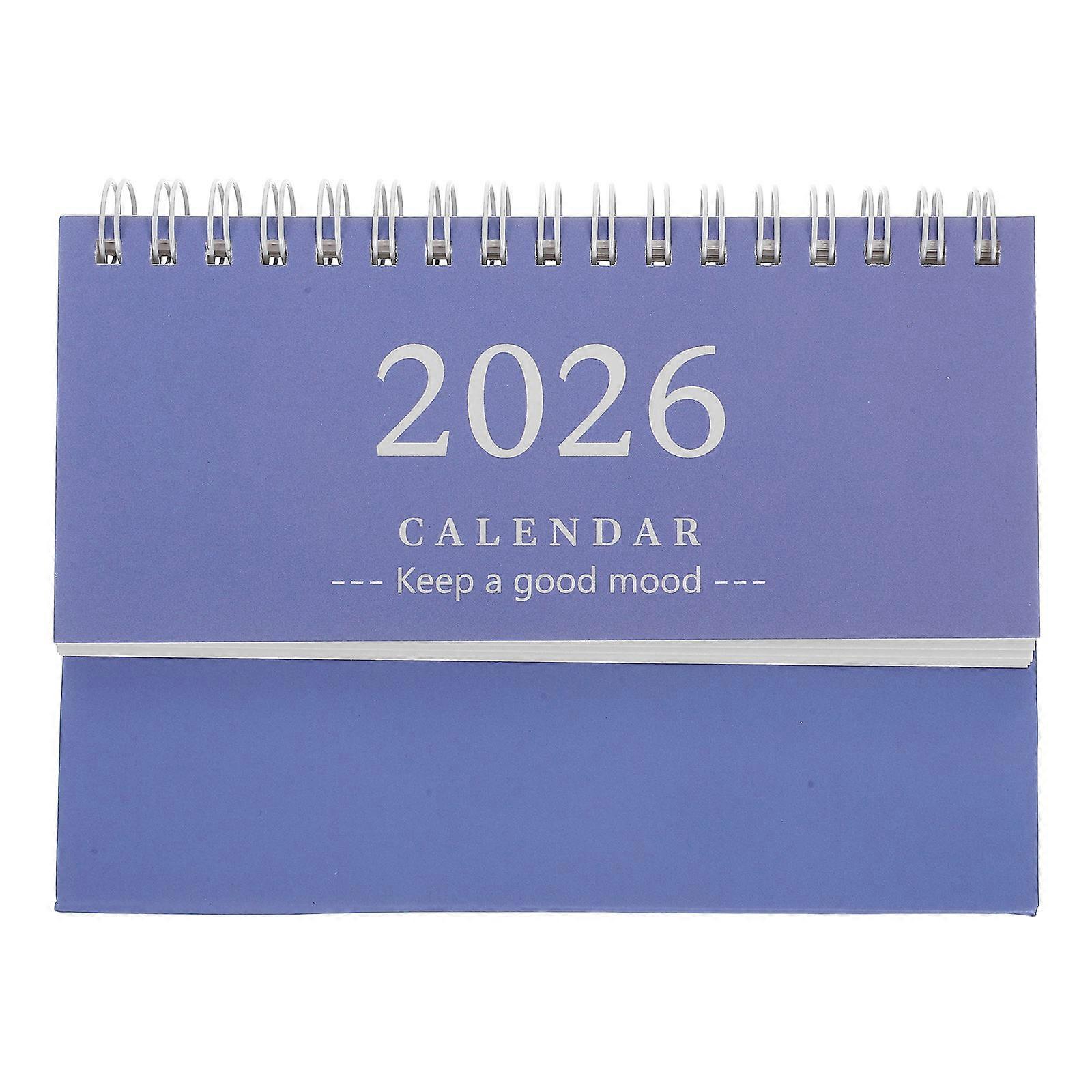 2026 Desk Calendar Mini Standing Flip Monthly Planner for Office