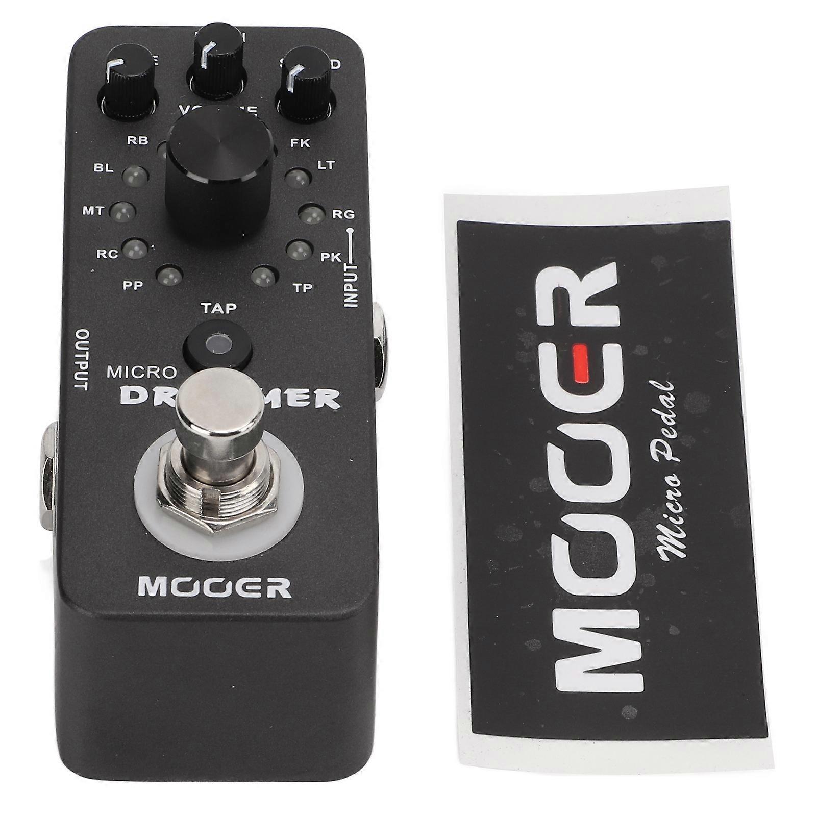 Drum Machine Pedal 121 Drum Loops Electric Guitar Monoblock Effect with True Bypass 95mA