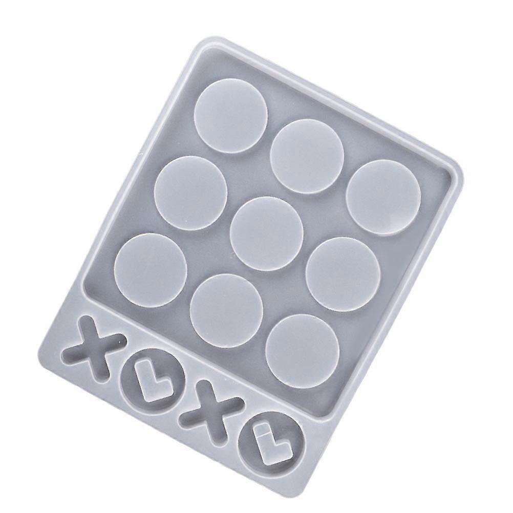 Table Game Epoxy Mold For Families And Game Enthusiasts 23.60X19.00X1.20Cm White Classic Game Style 1Pack