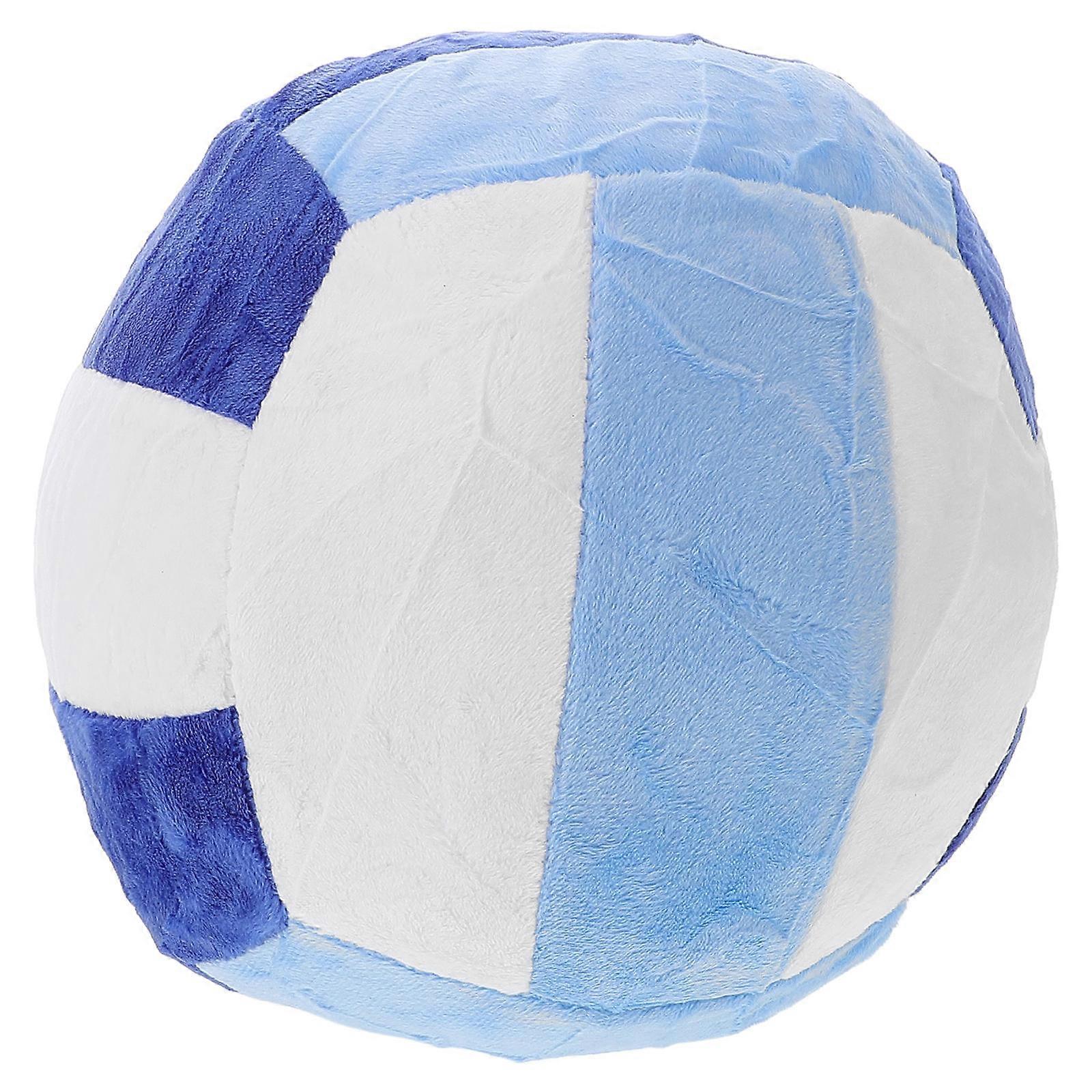 Volleyball Plush Ball Pillow Home Use Bedroom Decor White Cloth PP Cotton Comfortable 1Pack