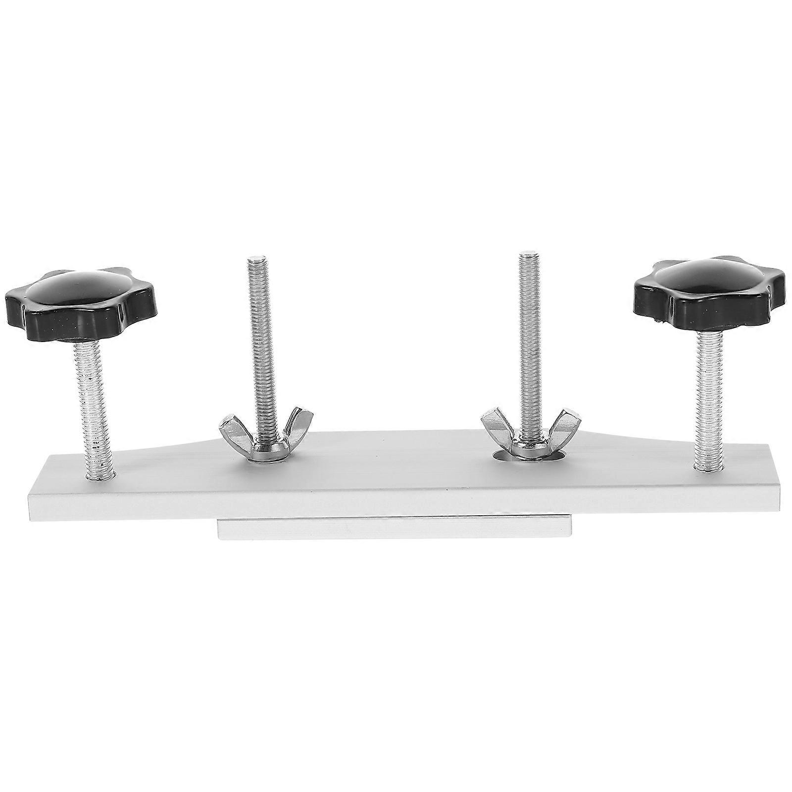 Luthier Tools Guitar Bridge Clamp for Guitar Repair Simple Design Rectangular Shape Silver 1Set