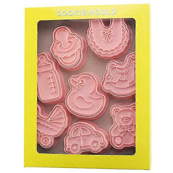 8ks / sada vykrajovátka na sušenky tvar těsta razítko DIY pečení