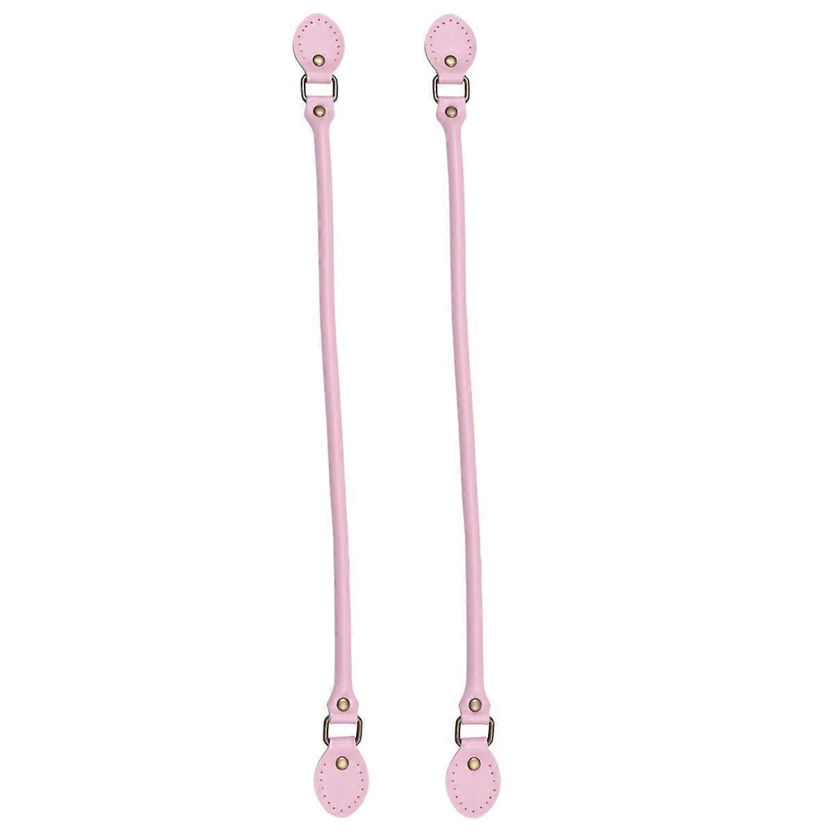 Pink Synthetic Tote Bag Hand Straps Thickened DIY Sewing Strap for Bag Use 40cm