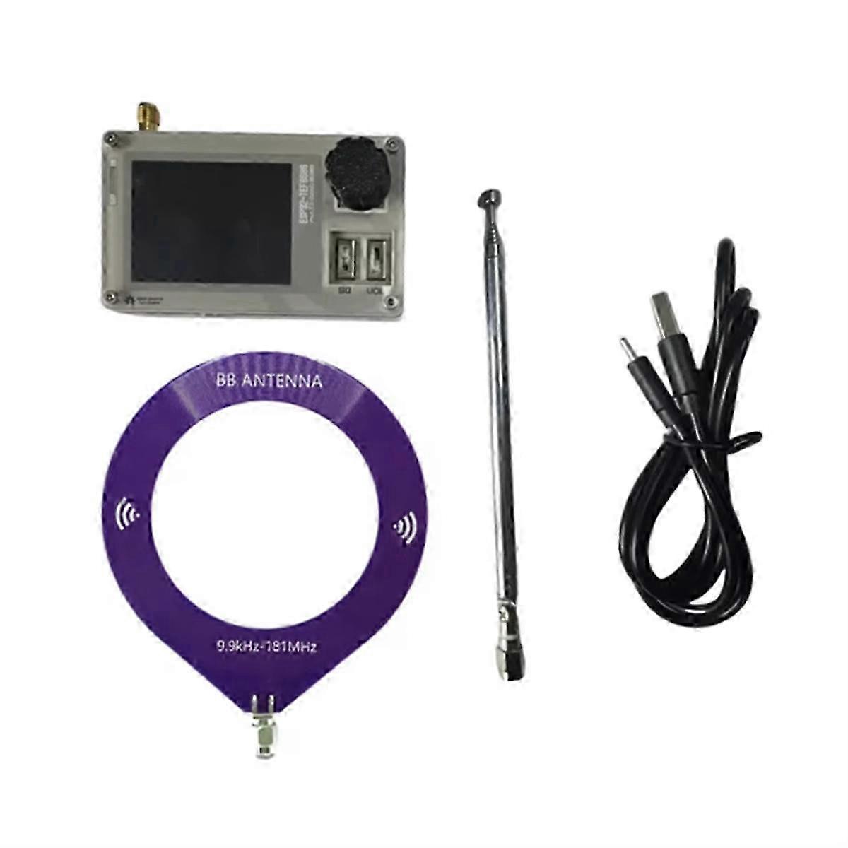 Mini Tef6686 Radio Esp32 Full Band Radio Receiver Esp32 Fm/lw/mw/sw Radio Receiver 2.0 Inch Ips Screen
