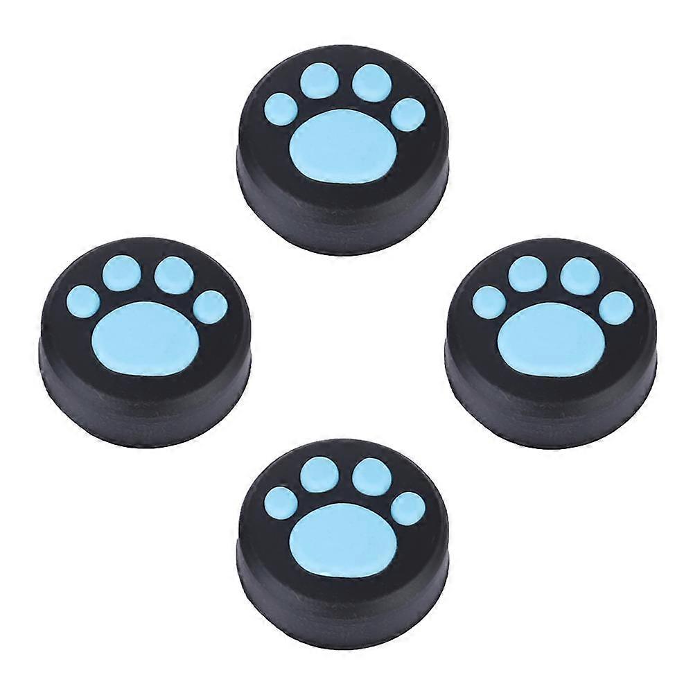 Paquete de 4 empuñaduras de joystick de silicona para PS3/PS4/Switch Pro Controller - Azul