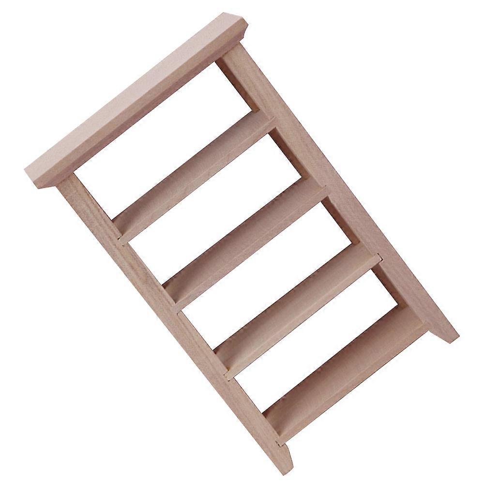 Mini Dollhouse Bookshelf Ornament Simulation Decor For Hobbyists Beige 1Pack