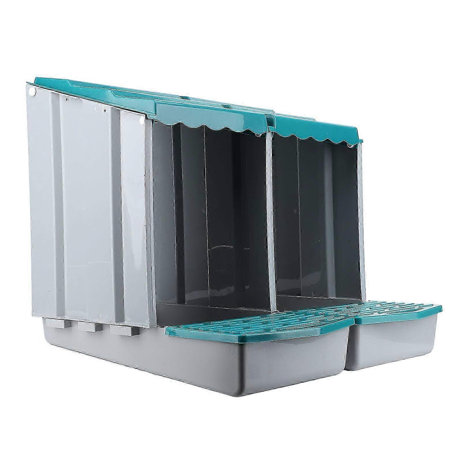 Spacious Chicken Nesting Box with 2 Compartments - Comfortable PP Egg Laying Box for Hens & Ducks, Easy to Clean for Poultry Use
