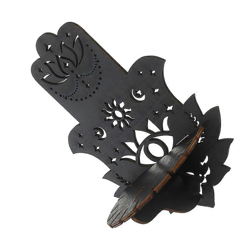 رف عرض كريستالي خشبي مثبت على الحائط للأحجار رف ديكور بوهيمي للمنزل والمكتب والمحلات التجارية ، تخزين متعدد الاستخدامات للبلورات والحلي