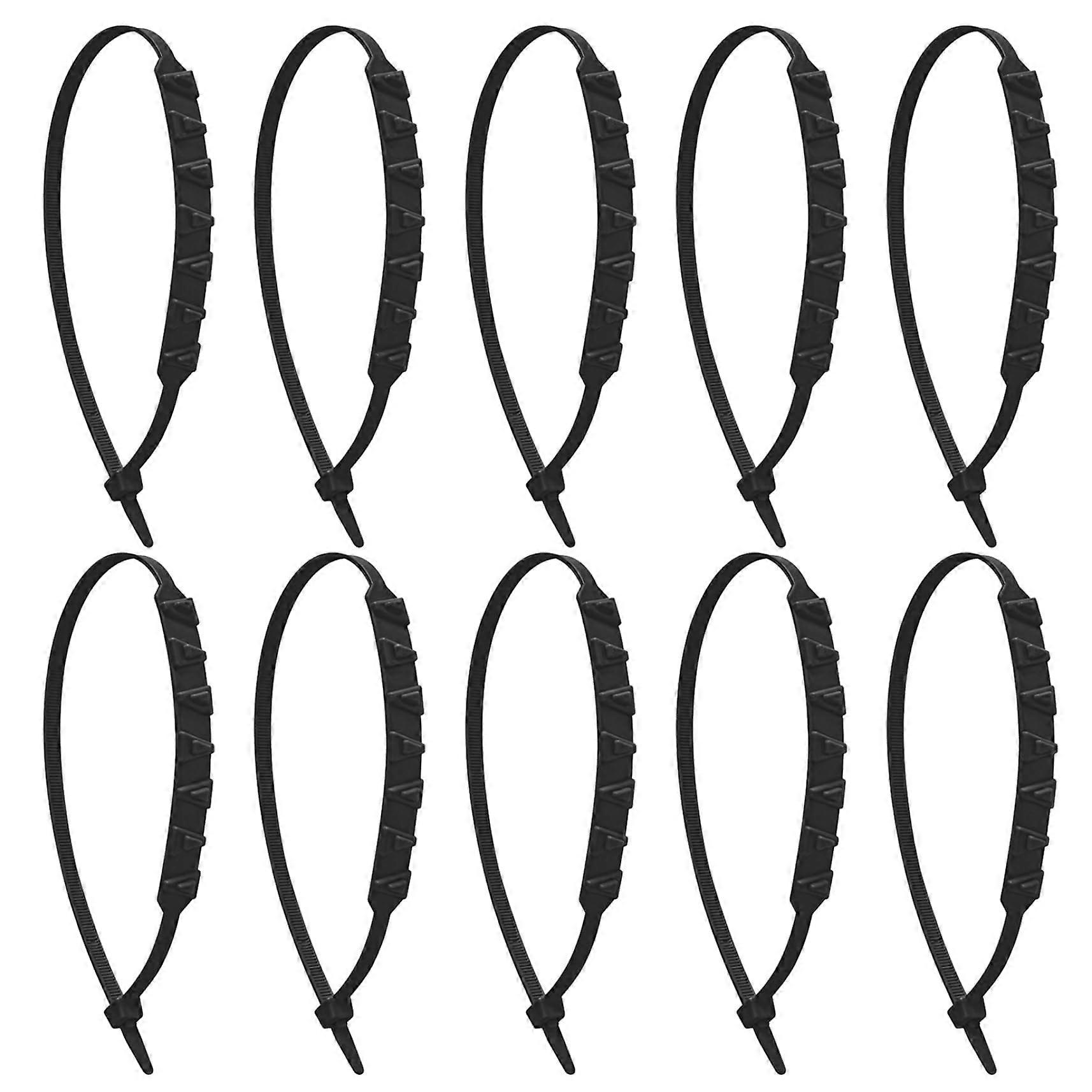Snow Chains for Motorcycle EBike Pack of 10 NonSlip Tyre Chains for Snow