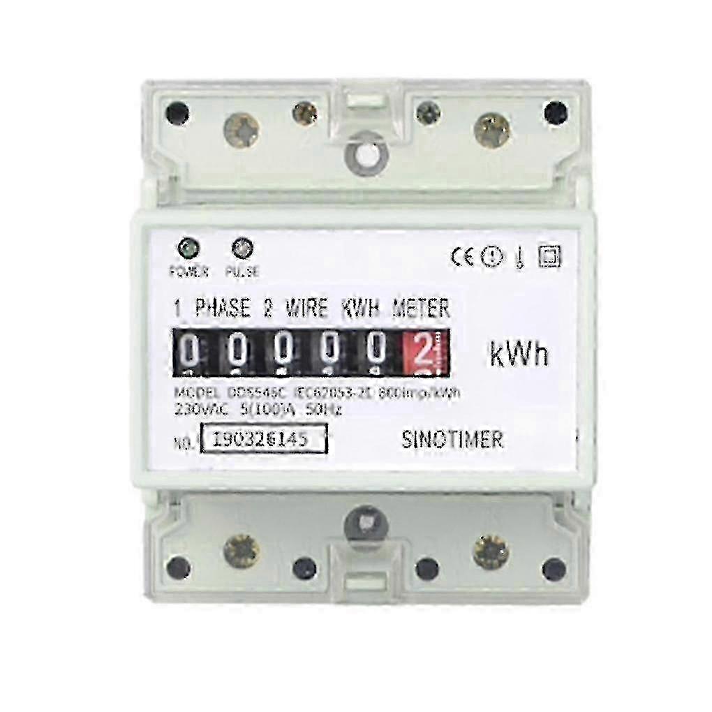 220V 100A μονοφασικός διπλός αναλογικός μετρητής kWh κατανάλωσης ηλεκτρικής ενέργειας