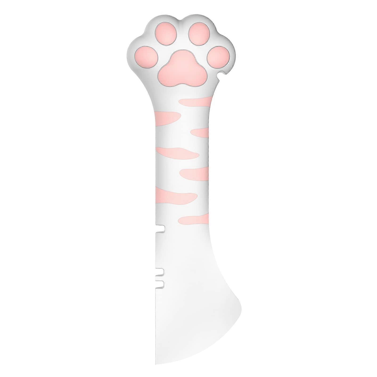 Dog Can Spoon Silicone Pet Food Scoops for Cats and Dogs, Safe Handle Can Opener, White Color, Durable and Easy to Use