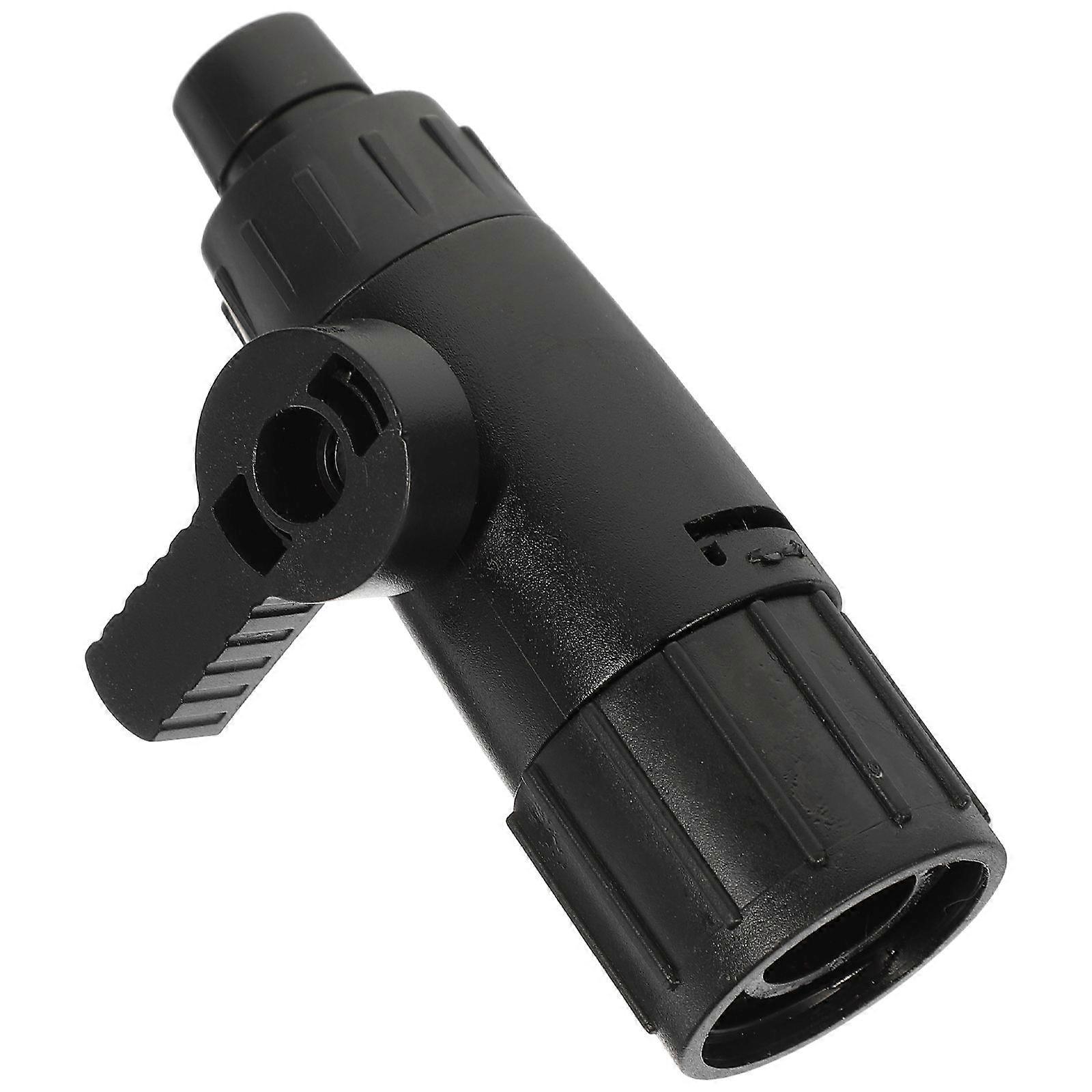 Aquarium Hose Valves for Fish Tank Made of ABS Black Color Easy to Install and Control Water Flow