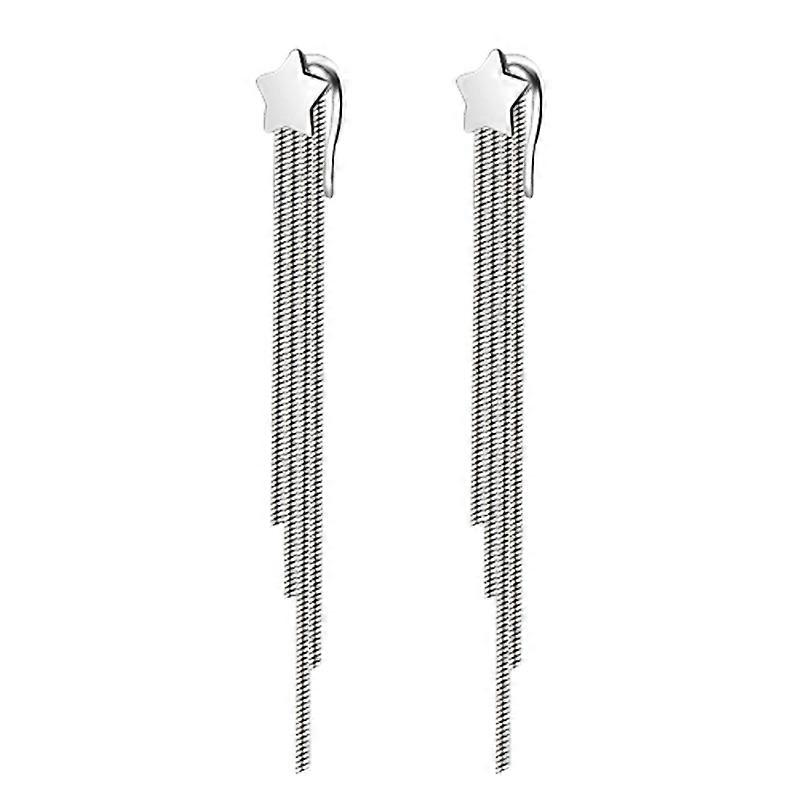 Star Earring Studs Womens Earrings with Tassel for Jewelry Decoration
