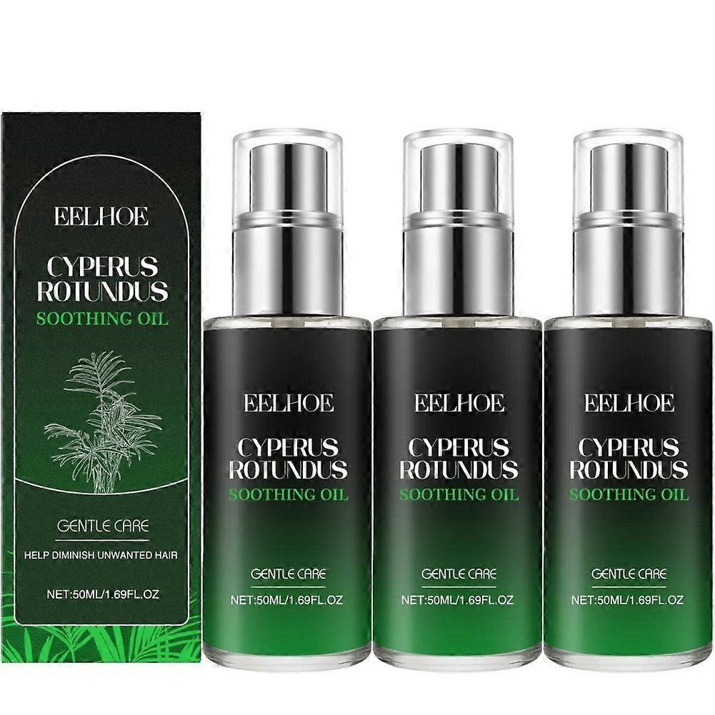 女性と男性のためのシェービングオイル Cyperus Rotundus オイル 脱毛用、体毛の成長を抑え、敏感肌のための鎮静と保湿 - 50ML