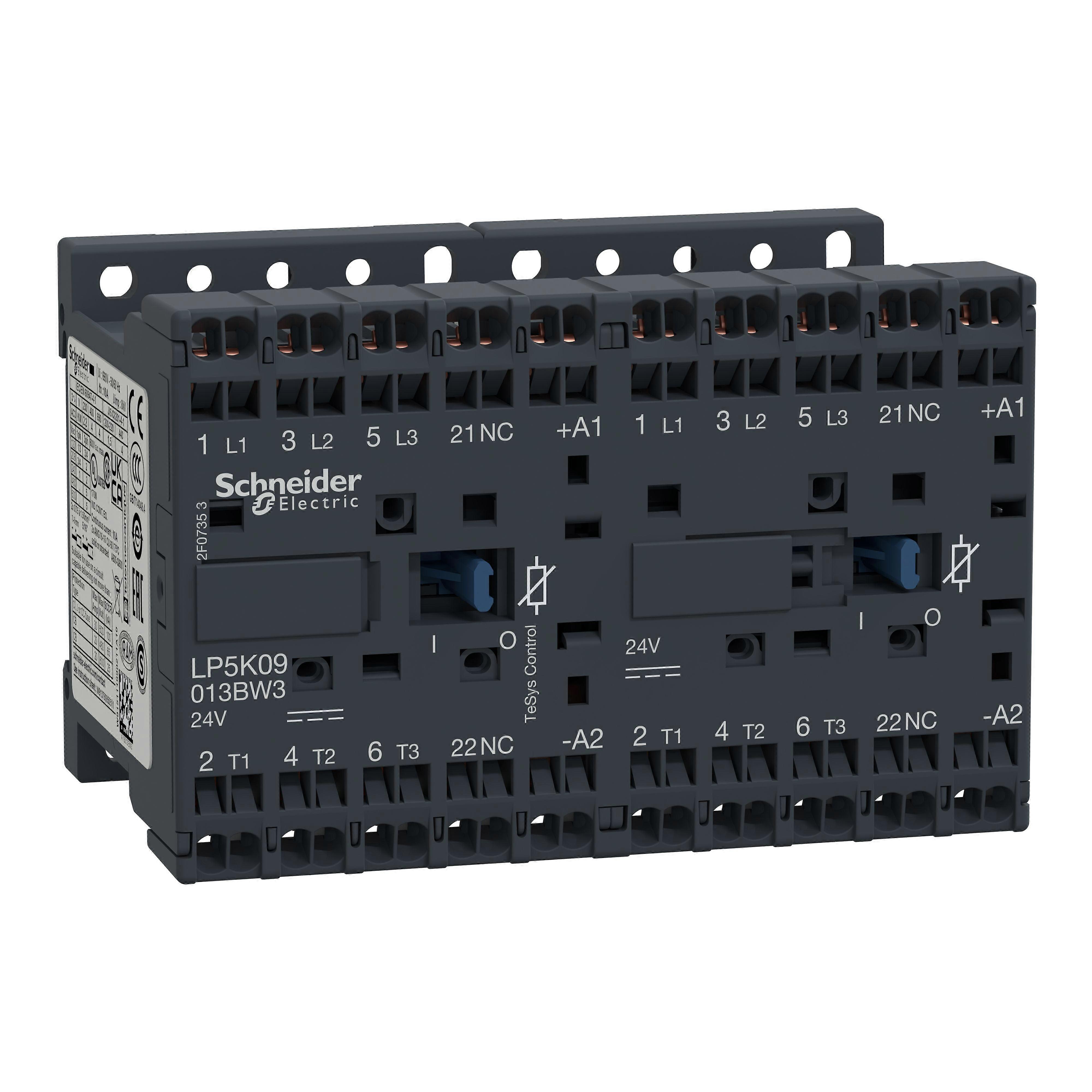 施耐德接触器 24v 直流 20a 3 极 Tesys K 系列 Lp5k09013bw3