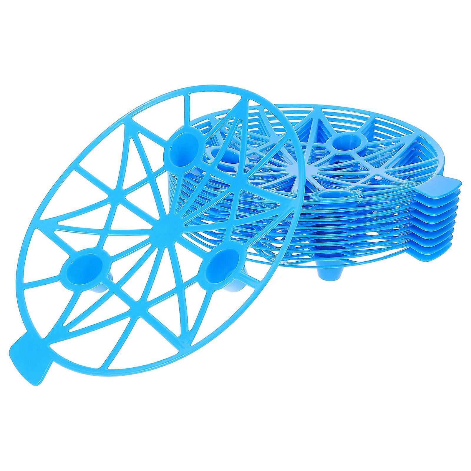 Blue Durable Plastic Watermelon Holders for Storage Use 10 Pieces Practical Planting Racks