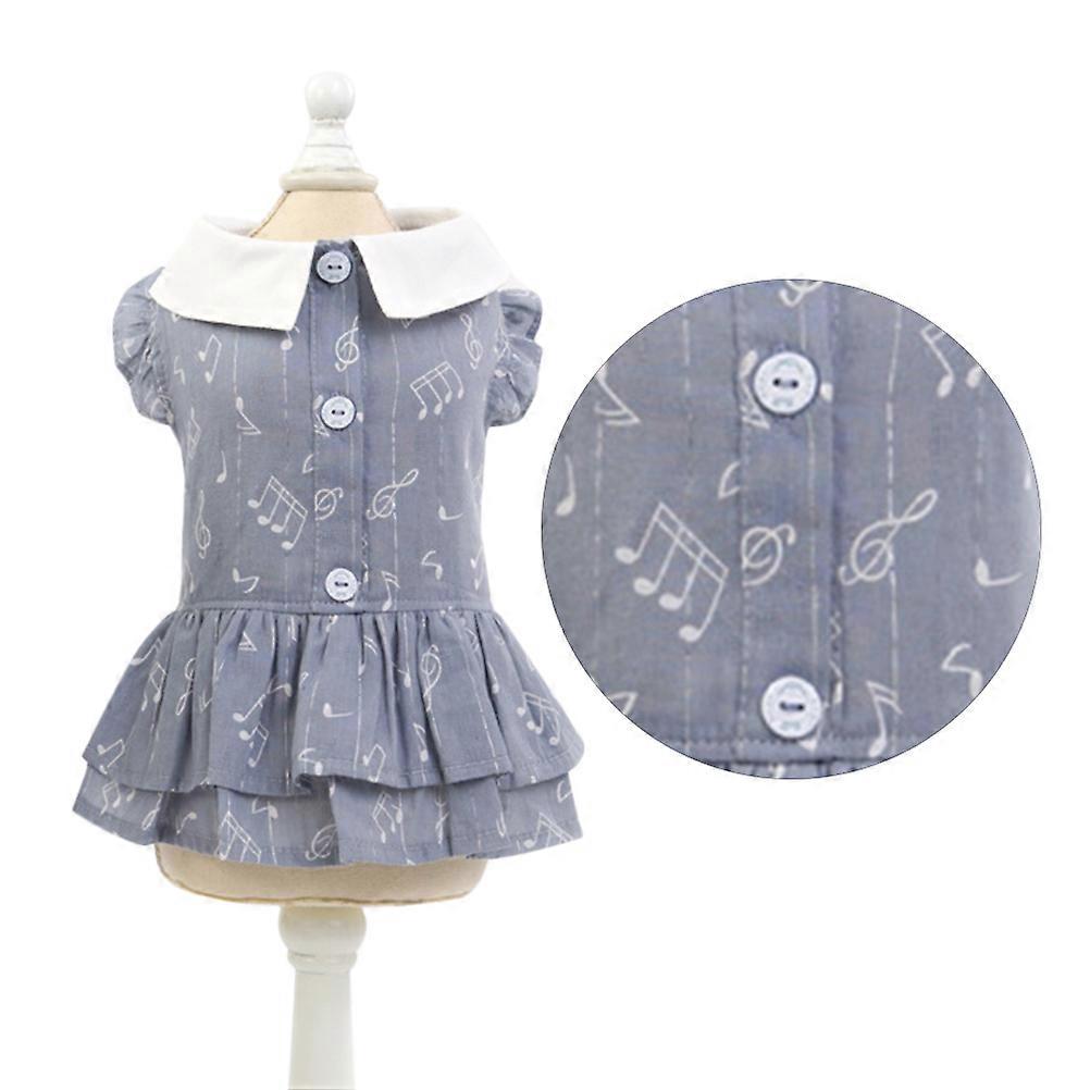 Puppy Outfit Breathable Skirt For Dogs Dark Grey Ideal For Spring Summer Weddings 1Set