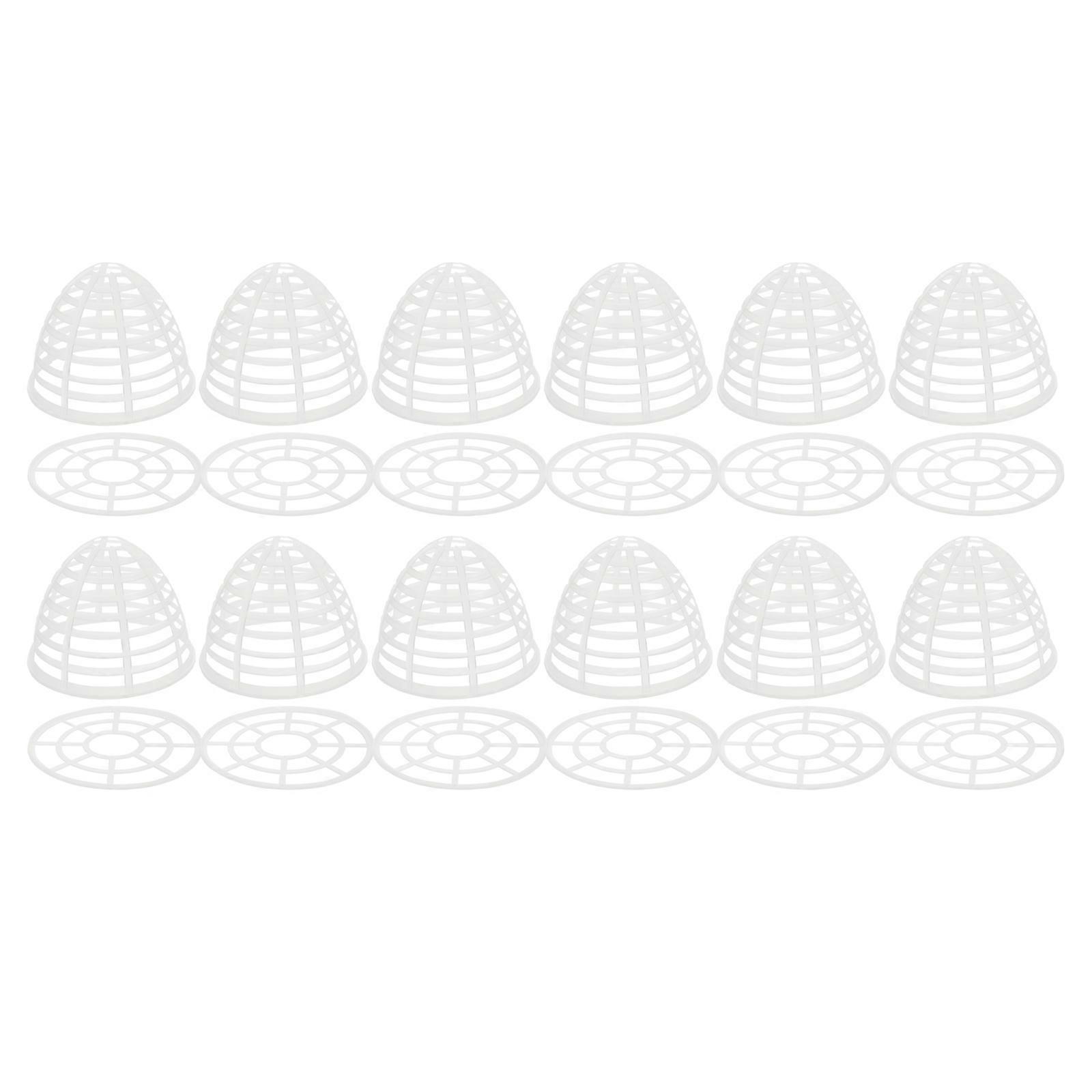 12 Sets Doll Skirt Panniers DIY Handmade Accessories Plastic Skirt Supporters