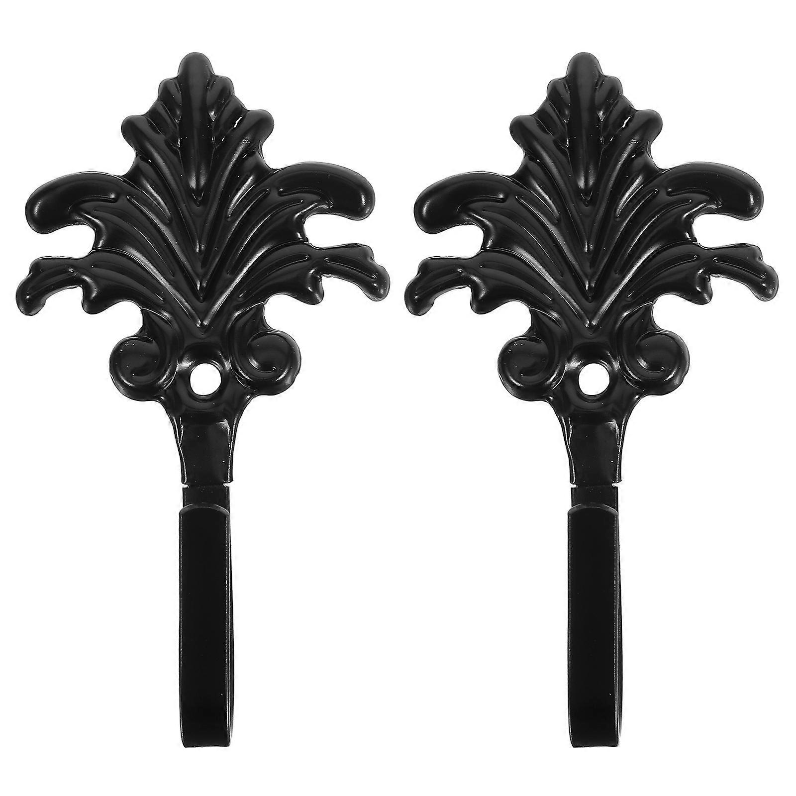 Rustic Shaped Wall Hooks Decorative Hanging Hooks For Curtains Towels Coats Easy Install Stylish Bathroom Office Organizer