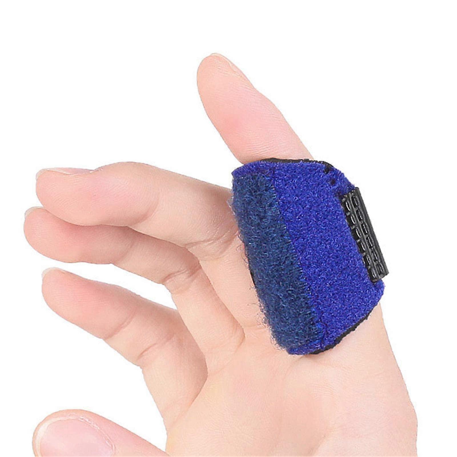 Trigger Finger Splints Brace Finger Straightener For Tenosynovitis Blue Adjustable Size For Curved And Blocked Hands