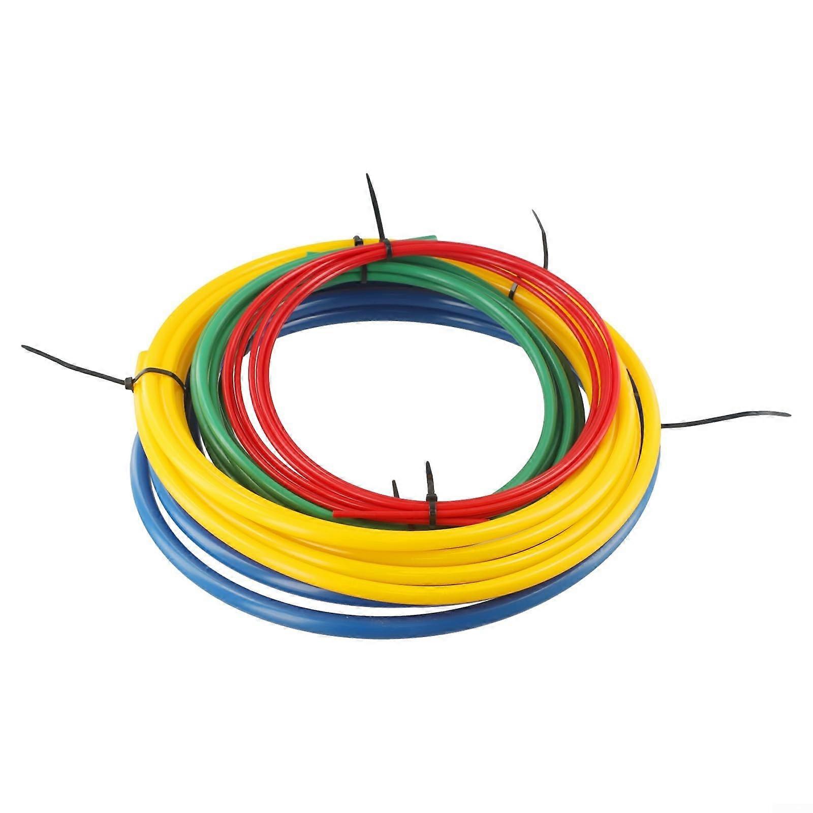 4 Pieces Air Conditioning Copper Pipe Bending Kit, Manual Tool Set with Colorful PE Strips for HVAC Installation and Repair