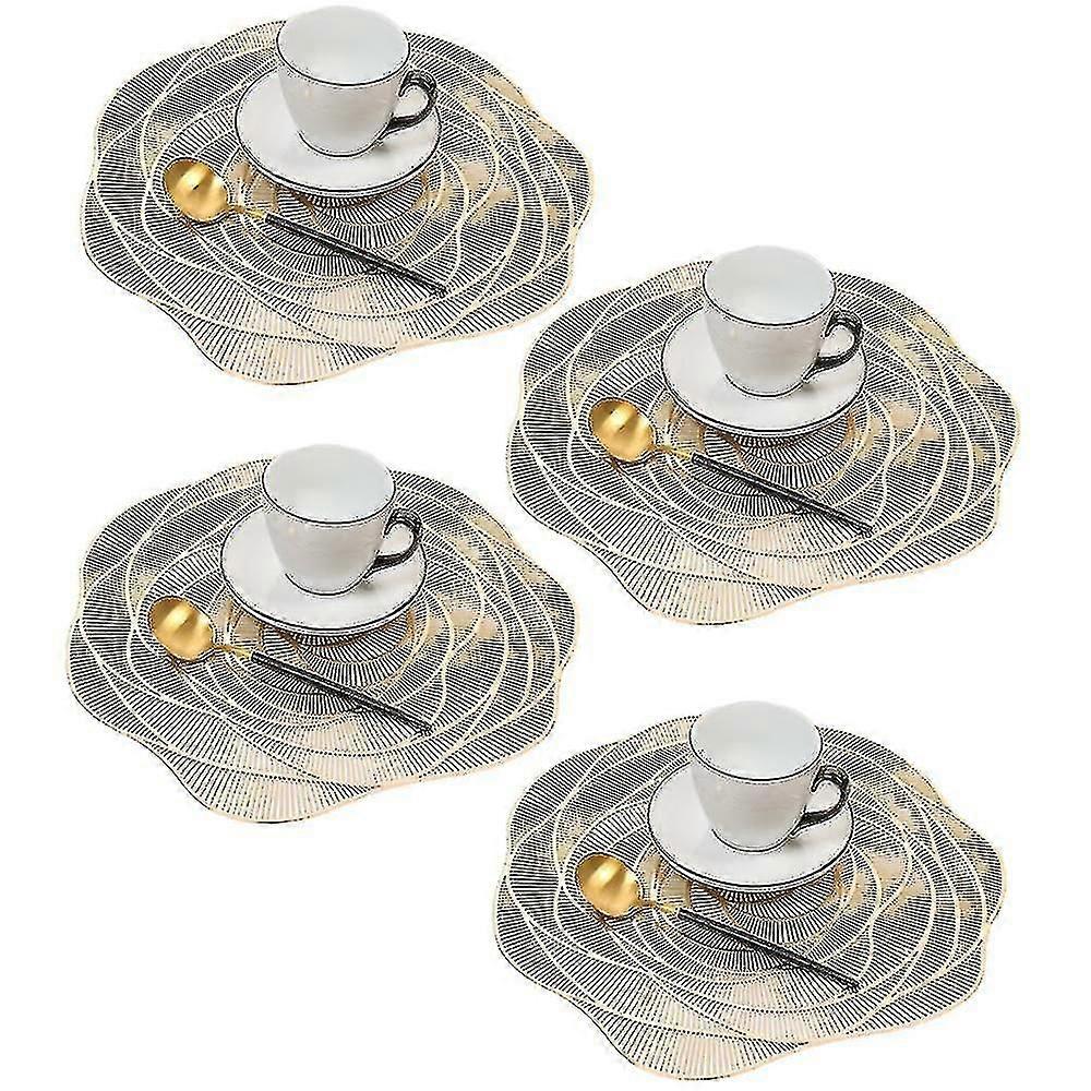 Ensemble de sets de table ronds antidérapants élégants - parfait pour les dîners